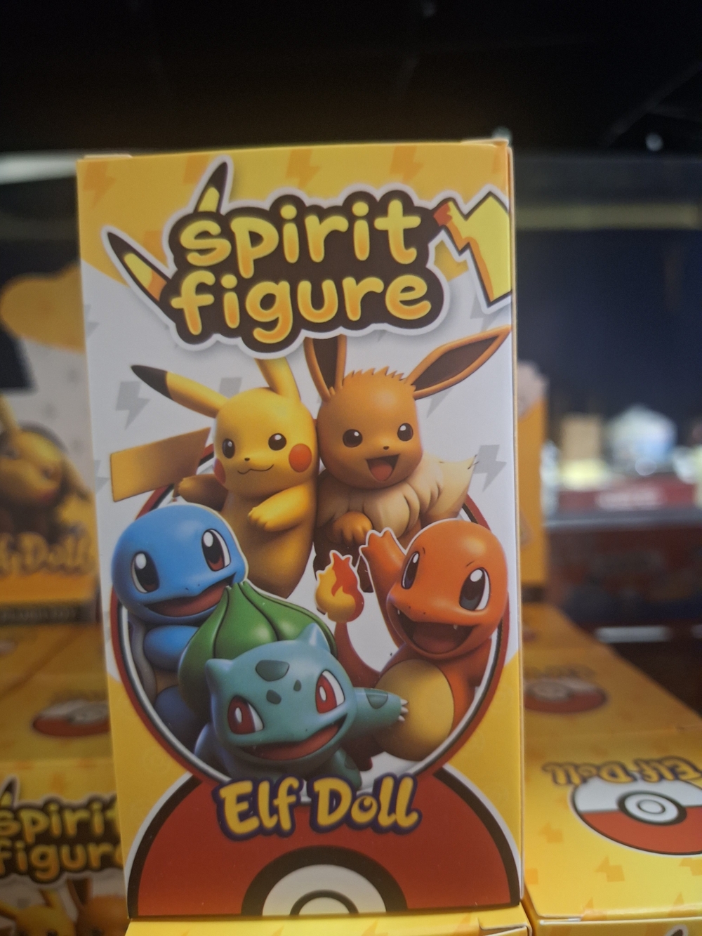 Pokemon Spirit Figure Elf Doll - Yellow, Orange, Blue, Green